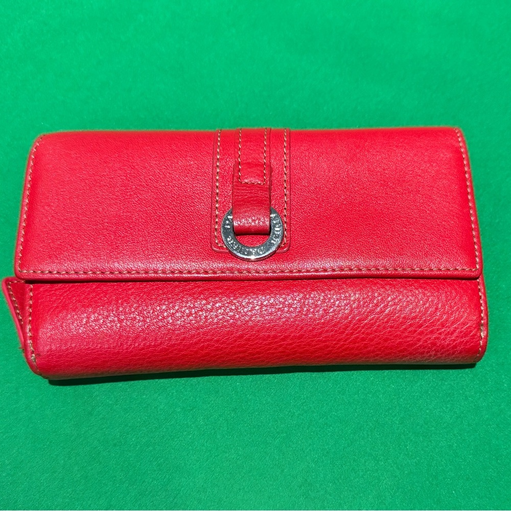 Danier Elegant Red Leather Clutch